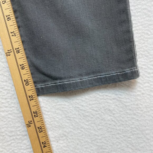 Torrid Cropped Jeans Women's 35x 21 Gray Stretch Pants NWD - Picture 4 of 5